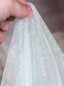 1 Miếng Biến đổi dần Hai màu Lưới Chất vải , Laser Kết cấu Nhìn xuyên qua Chất vải Chân váy dài Khăn choàng Creative Thủ công Chất vải - Nhiều màu - Xem 6