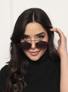 女士時尚復古眼鏡 - 漸層 - 查看 2