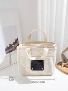 多功能通勤媽咪包,帶多個口袋和隔層,適合戶外使用、嬰兒護理和收納 - 米色 - 查看 8