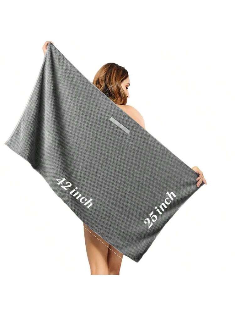 1 Pezzo Accappatoio Da Donna In Microfibra Morbida E Assorbente, Asciugatura Rapida E Asciugamano Da Bagno In Velluto Di Corallo Indossabile | SHEIN ALIA