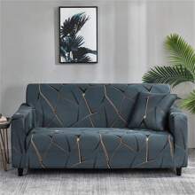 1 pieza Funda de sofá con estampado asimétrico, protector de sofá elástico suave de estilo moderno para sala de estar