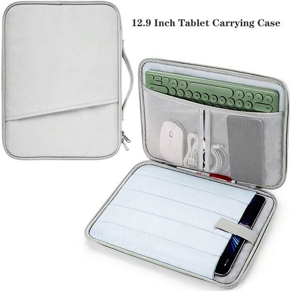 حافظة حمل التابلت Peilinc، حقيبة آمنة محشوة للسفر متوافقة مع آيباد برو (2023-2018)، آيباد (الجيل العاشر)، آيباد إير (الجيل الخامس/الرابع)، جالاكسي تاب A8/A7/S8/S7