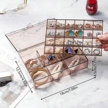 30格咖啡色珠寶盒收納盒 - 卡其色 - 查看 8