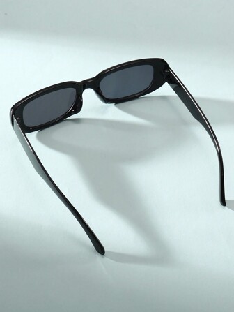 1pc Unisex Fashionable Y2k Square Frame Beach Personalized Photography Daily Fashion Glasses Casual Shades Accessories Beach Accessories Glasses Shades Looks Street Style And Suit For Sweater Jacket Sweatshirt Hoodie Leather Pants And Cargo Pants Beach Toys For Summer Beach Vacation, Outdoor, Travel