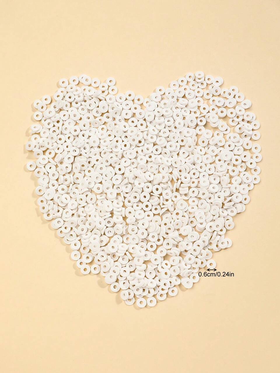 1pack 1000pcs 6mm Soft Ceramic Beads For Diy Jewelry Making, Necklace, Bracelet, Accessories Basic Material