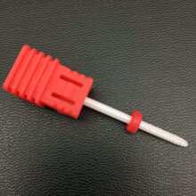 1个陶瓷美甲打磨头，尖头角质去除工具和水钻抛光器角质去除头，适用于美甲修脚、美甲艺术工具、美甲用品、美甲工具、美甲艺术工具、返校季、美甲、美甲工具（适用于假指甲） - 紅色 - 查看 4