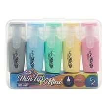 ind-0475 set de 5 marcatextos colores pasteles - Multicolor - Ver 3