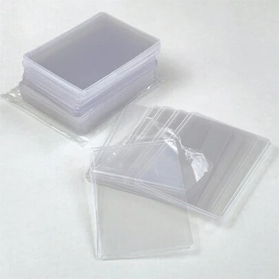 100pcs Vertical Laminated Card Sleeves Back To School