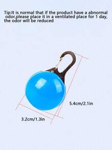 1 件随机颜色夜光狗项圈发光吊坠 LED 闪光灯宠物牵引绳配件夜光明亮项链狗项圈 - 彩色 - 查看 10