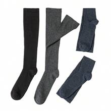 3雙混色女性壓縮競技長款襪子適用於戶外運動&休閒穿戴 - 彩色 - 查看 3