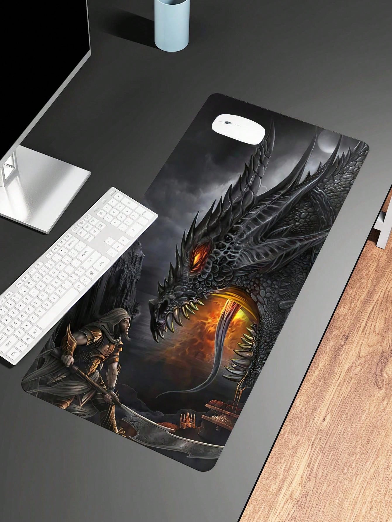 Gaming Mauspad XXL 800 X 300 Mm Tropische Blätter  Produktbild-Vorschau 4