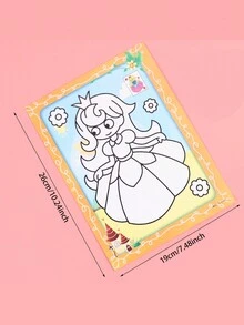 Folleto De Dibujo Artesanal Para Colorear Educativo, Patrón Aleatorio, Con 6 Pinturas De Acuarela, 1 Ud. - Multicolor - Ver 7