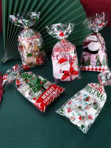 50入組聖誕派對糖果餅乾包裝禮袋