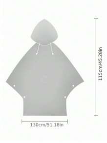 1pc Thickened Waterproof Eva Hiking Raincoat, Unisex Multifunctional Raincoat For Hiking With Transparent Design For Men And Women, Waterproof Camping Poncho For Backpacking For School,Office,Household,Travel, Back To School Supplies Summer Cooling,Beach,Travel