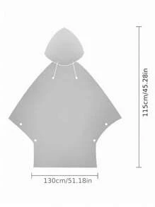 一件加厚防水EVA材质徒步雨衣，多功能男女通用带帽雨披，适用于徒步、露营、户外活动保暖，也可用于闺蜜节、宠物派对、嘉年华、派对装饰、春夏精选、伴娘礼物、房间装饰、卧室装饰、海滩、旅行、男士、女士、度假、可爱小物、户外、花园、旅行必备、便携必备、海滩必备、毕业季、毕业典礼、毕业礼物、毕业典礼礼物、毕业礼物、毕业派对、户外必备、旅行便携、徒步必备、露营必备、便携工具、夏季必备、夏季便携 - 黑色 - 查看 7