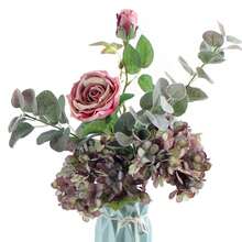 1入組人工花絲光九重葛花束,適用於秋季萬聖節聖誕節裝飾婚禮瓶裝餐廳臥室裝飾節日生日派對配件婚禮場地背景裝飾