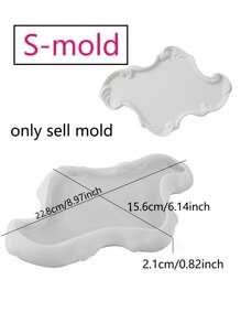 Romantic Carved Tray Plaster Mold Trinket Display Disc Cement Silicone Mold Home Decor Storage Tray DIY Concrete Epoxy Resin Mold