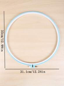 1pc 32cm Blue Plastic Embroidery Hoop - Blue - View 5