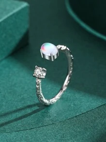 MODIAN Nhẫn đơn đẹp - Một cỡ - Xem 4