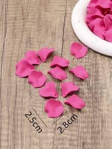 20pcs/set Simple And Fashionable Acrylic Rose Petals For Diy Jewelry Accessories - Black - View 4
