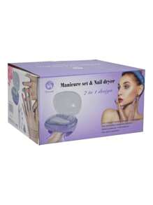 7 In-1 Manicure Set & Nail Dryer - Multicolor - Ver 2