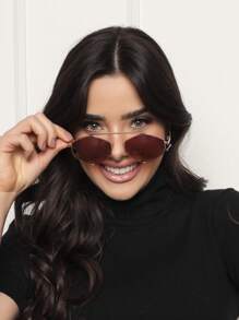 Thời trang nữ Kính Retro - Hoa hồng vàng - Xem 4