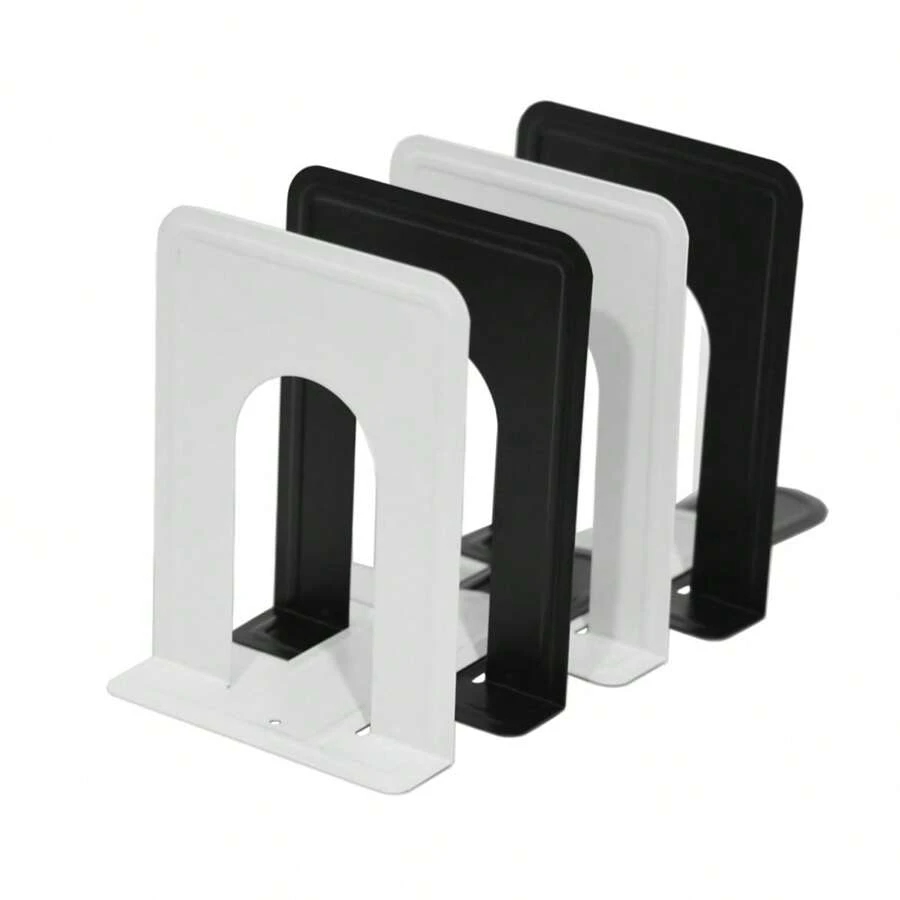 2 chiếc giá sách độc lập hoàn toàn bằng kim loại, giá sách đơn giản và sáng tạo để bàn hoặc giá đỡ, thích hợp cho học sinh hoặc người lớn - Nhiều màu - Xem 1