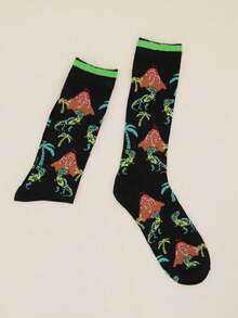 1 đôi Của phụ nữ Khủng long In Vớ - Nhiều màu - Xem 4