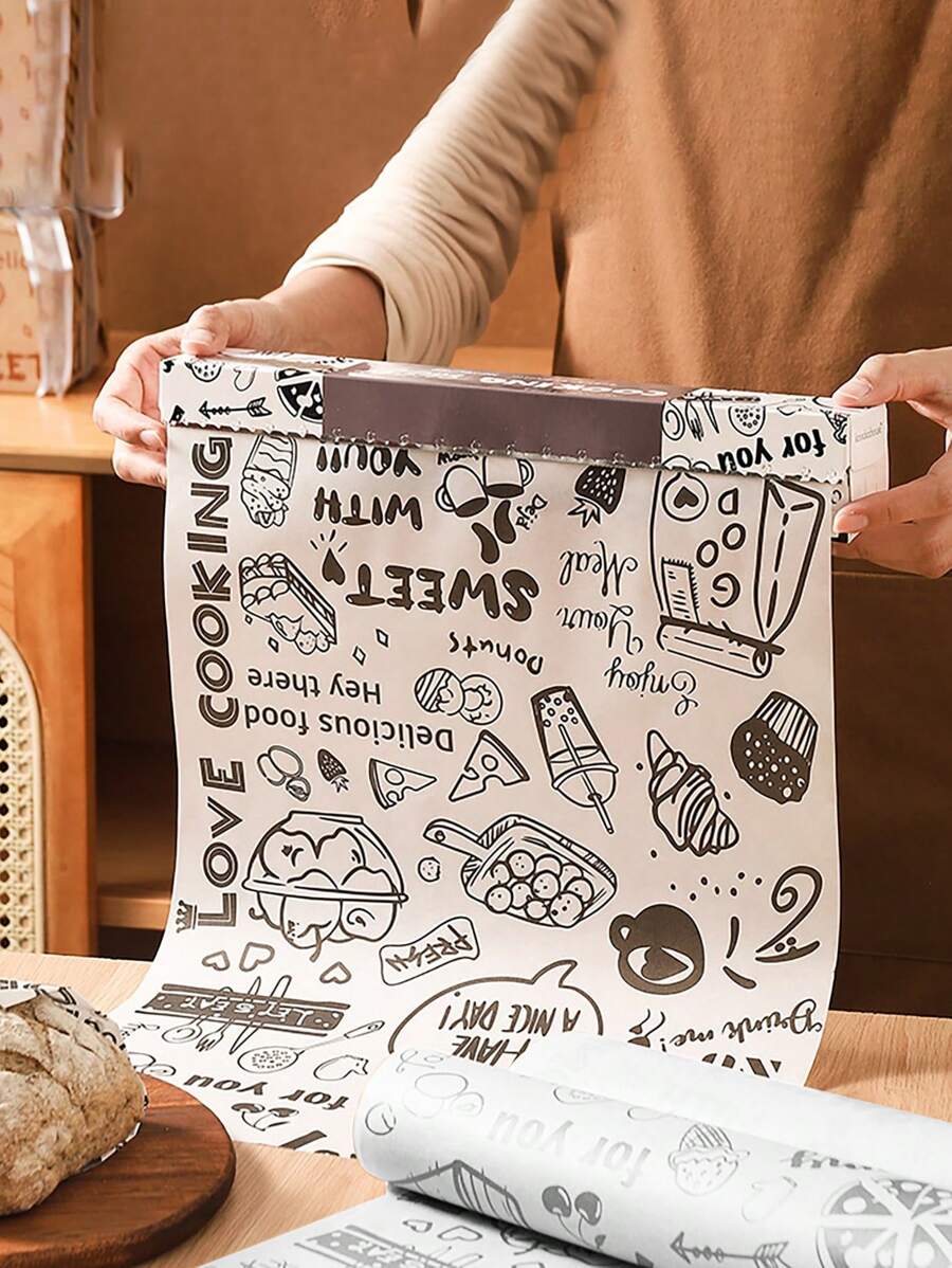 30cm×8m烤箱烘焙防油紙，空氣炸鍋廚房氣炸鍋襯墊紙，空氣炸鍋專用紙