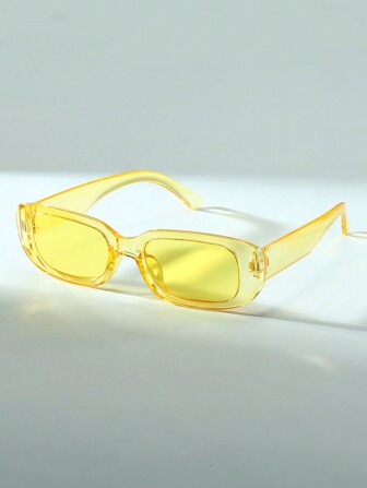 1 st unisex mode fyrkantiga bågar y2k strand personligt foto vardagskläder glasögon eleganta strandaccessoarer glasögon solglasögon look gatustil och passar för tröja jacka tröja huvtröja läderbyxor och cargobyxor för sommar strandsemester, utomhus, resor