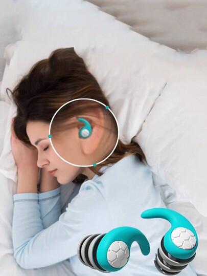 1pc Super Soundproof Silicone Sleep Aid And Noise Reduction Earplug For Sleeping