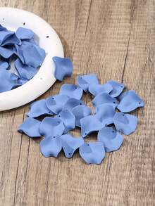 20pcs/set Simple And Fashionable Acrylic Rose Petals For Diy Jewelry Accessories - Black - View 8