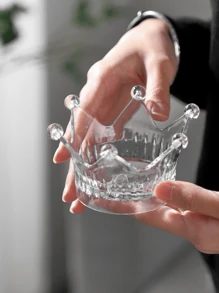 1pc Moka Pot Cloth Powder Insert Crown Shaped Coffee Powder Filling Tool, Creative Moka Pot Accessory - Clear - View 8