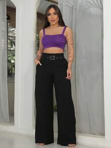 Women Tank Tops & Camis - Màu tím - Xem 4