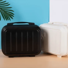 14-Inch Mini Portable Cosmetic Bag For Women, With Handle, Can Be Used As A Toiletries Organizer Or Carry-On Luggage Travel Storage Case Suitcase Travel Accessories Travel Essentials School Supplies Cosmetic Case Make Up Bag Travel Organizer Hand Luggage For College For Travel Holiday Vacation Honeymoon Cruise Back To School For Men And Women Students