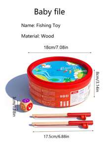1件套卡通設計孩子們教育性垂釣玩具 - 彩色 - 查看 2