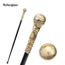 rufengbao 金灰色豪華圓柄時尚手杖適合派對裝飾手杖優雅 Crosier 旋鈕手杖 93 厘米 - 金色 - 查看 1