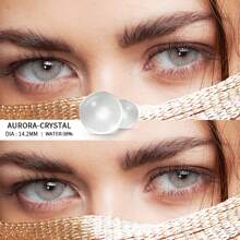 EYESHARE 1 Pair Mix Blood Light Color Contact Lens Cosmetic Beauty Eye Makeup Colored Lenses 14.2mm Yearly Use Halloween Costume Cosplay - Crystal - View 5