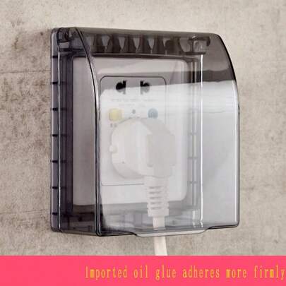 1 Stück 86er Typ Wasserdichte Steckdosen Schutzabdeckung für Badezimmer, Toilette, Außenbereich für Schule, Büro, Haushalt, Reise, Tasche, Organizer, Lagerung