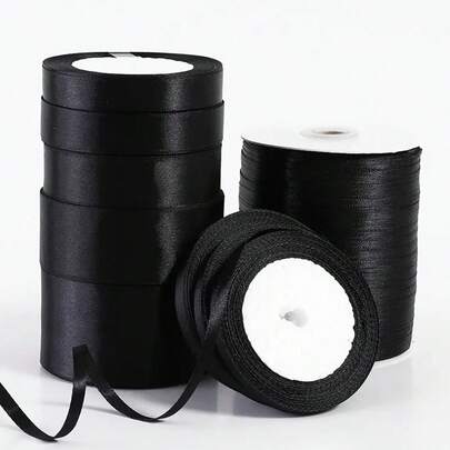 1卷/22米/25码 0.24-1.97英寸 缎带蝴蝶结 工艺品 DIY 手工缝纫服装派对礼品包装用品装饰、圣诞节