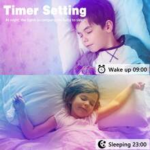 1 pieza de luces LED inteligentes enchufables para dormitorio, aplicación Tuya, tira de luces LED WiFi, funciona con Alexa y Google Assistant, temporizador que cambia de color, programación con control remoto y aplicación, luces LED para sala de estar, cocina, fiesta, sala de juegos, decoración del hogar - Multicolor - Ver 10