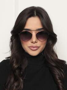 女士時尚復古眼鏡 - 漸層 - 查看 3