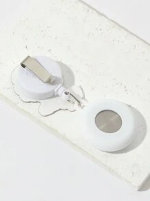 1pc Clear Dial With Luminous Hands Nurse Watch, Doctor Watch With Easy To Read Second Hand, Silicone Band With Buckle And Extendable Features - White - View 4