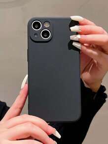 1入實色手機殼,適用於蘋果iphone - 黑色 - 查看 1