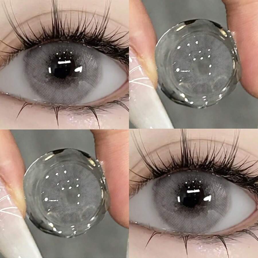 EYESHARE 1 Pair Mix Blood Light Color Contact Lens Cosmetic Beauty Eye Makeup Colored Lenses 14.2mm Yearly Use Halloween Costume Cosplay