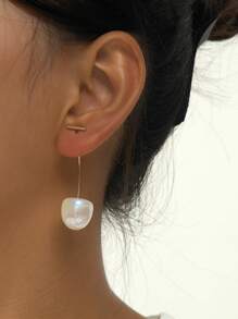 1 Pair Creative Cute Cherry Earrings, White Cherry Dangle Earrings - White - View 1