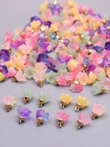 10入組11mm玻璃首飾吊飾,適用於項鍊、耳環等diy配件 - 彩色 - 查看 1