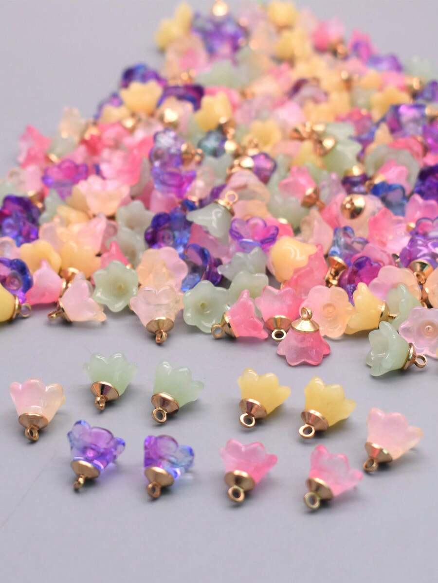 10入組11mm玻璃首飾吊飾,適用於項鍊、耳環等diy配件 - 彩色 - 查看 1