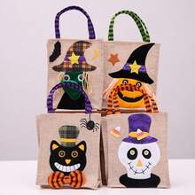 1pc Black Cat Design Halloween Gift Bag - black cat - View 11