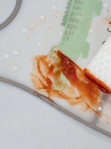 2入組嬰兒防水圍兜,卡通鱷魚紋peva材質 - 軍綠色 - 查看 5